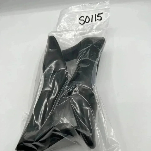 M Patrick Women 7.5W Black Leather Pumps Comfort Business Casual Block Heels - Picture 12 of 13